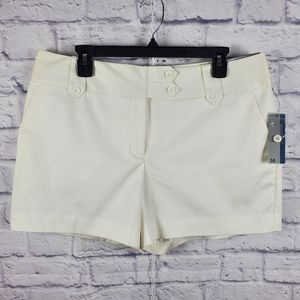 NWT Worthington Modern Fit Trouser Shorts, 14, White